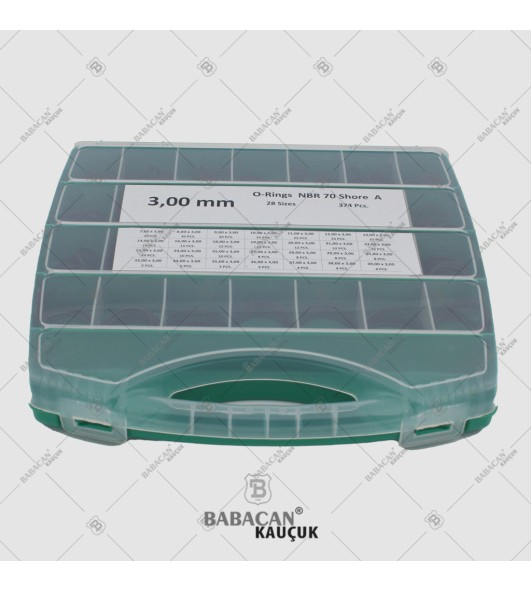 BOX O-RING KIT NBR 70 3.00