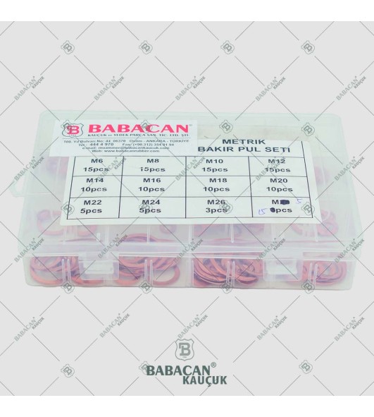 METRİK BAKIR PUL SETİ